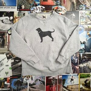 The Black Dog Classic Collection Crewneck Sweatshirt Gray Mens Large RN109270